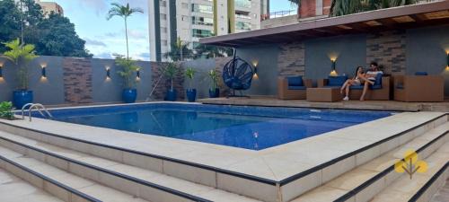 Setor Pedro Ludovico Apartamento | Flat no Crystal Place, a 6 min do Flamboyant