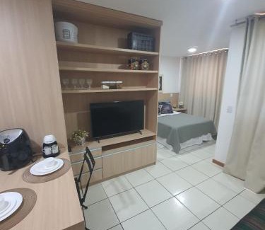 Smin Apartamento | Flat no Life Resort com vista incrível do Lago