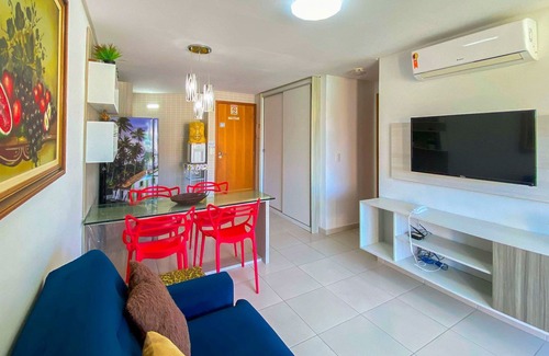 Tamandare Condominio | Flat Overlooking The Pool - 01 Bedrooms - Carneiros Beach Resort (B19-5)