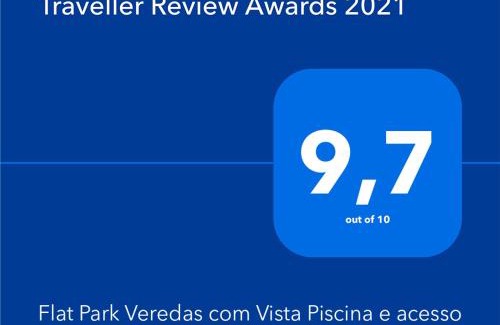 Pousada do Rio Quente Apartamento | Flat Park Veredas com Vista Piscina Frigobar e Fogão