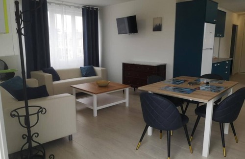 Asnelles Apartamento | Apartamento-Apartamento-Baño con ducha-Vista a la Ciudad