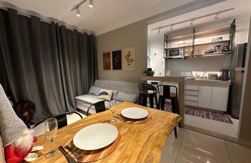 Patrimonio Apartamento | Flats Praia Uberlandia - Apt próximo ao Praia Clube - Area de lazer com Portaria 24 horas, piscina, academia, brinquedoteca, churrasqueira e áreas verdes para caminhadas