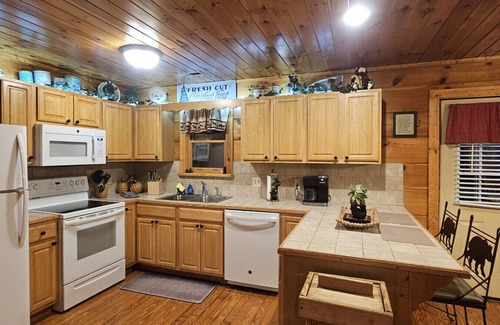 Gatlinburg - Pigeon Forge Cabina | Storyteller Cabin - pozo de fuego, ¡se admiten perros!