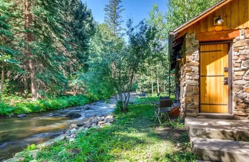 Idaho Springs Cabina | FLINT FUN & COZY Boho Mod Mountain CREEKSIDE CABIN