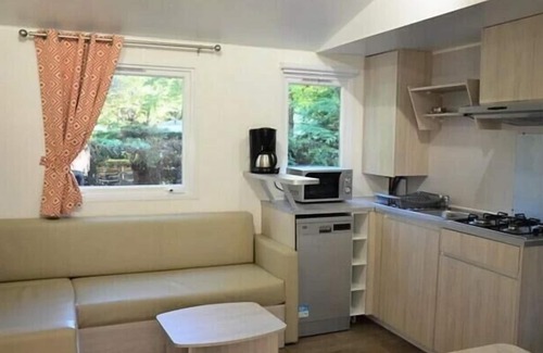 Rieux-de-Pelleport Casa | Camping Les Mijeannes *** - Casa móvil Premium 4 habitaciones 6 personas