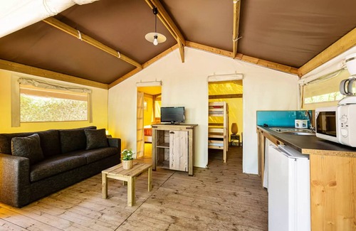 Vic-la-Gardiole Casa | Flower Camping Altea *** - Premium Cottage 32m2 (2ch) + Covered terrace + air conditioning + LV + TV + linen 4 people