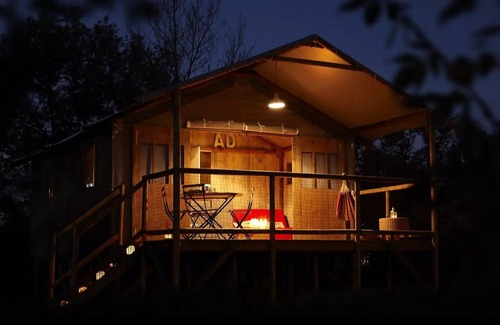 Saint-Paulien Casa | Camping La Rochelambert **** - Cabaña Lodge 3 habitaciones para 4 personas