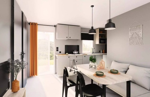 Millau Casa | Flower Camping Saint Lambert *** - NEW / Mobile home Comfort 26m2 2 bedrooms - Semi-covered terrace + TV 4 persons