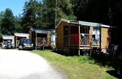 Saint-Theoffrey Casa | Flower Camping Ser Sirant *** - Mobile Home Comfort Riviera 32m2 - 3 bedrooms + semi-covered terrace 15m2 + TV 6 persons