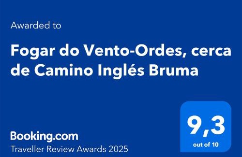 Ordes Apartamento | Fogar do Vento-Ordes, cerca de Camino Inglés Bruma