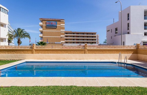 Carihuela Apartamento | Fontana - Terraza, Piscina, Parking, 2ª linea de playa. Vistas al mar