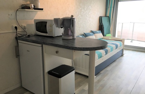 Fort-Mahon-Plage Apartamento | Fort-Mahon-Plage: Estudio con balcón, totalmente equipado, parking privado