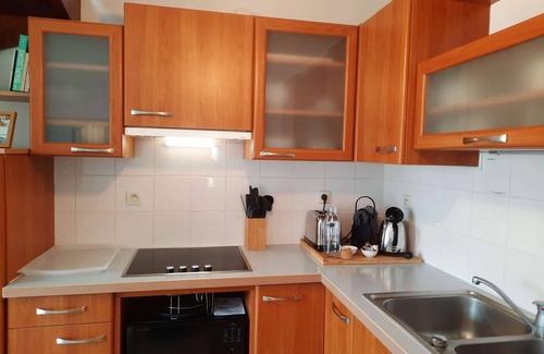 Fouesnant Apartamento | Fouesnant Beg Meil, duplex in the heart of the village, 450 m from the beach