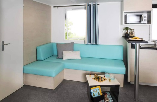 Villedieu-les-Poeles Casa | Mobiler Wohnkomfort 34 m2 (3ch-6/7 pers) + Terrasse 6 bis 7 Personen - 6 Pers. im Preis inbegriffen