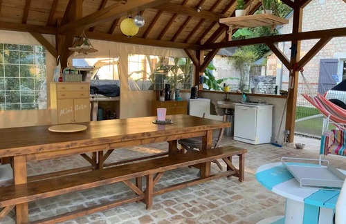 Faverolles Cabaña | ¡Gîte con piscina, terraza y actividades deportivas cerca de Valençay y ZooParc de Beauval!