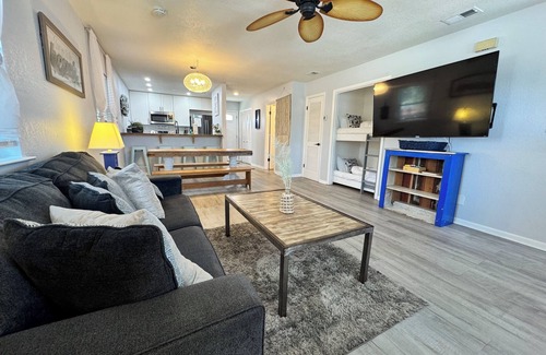 Silver Sands Casa | Townhome 5 minutes walk to the Beach & Free Golf Cart. Fenced backyard.