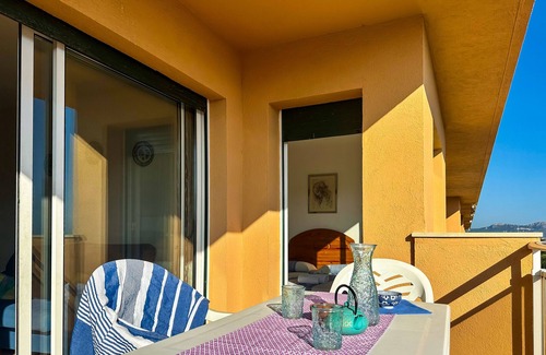 Aiguablava Apartamento | Apartamento a 50 mts a la playa-6 personas. Dos terrazas Piscina. Parquing