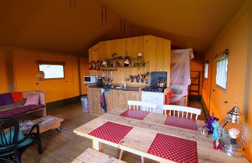 Enumatil Chalet De Esquí | Mobi totalmente perfiladas, 4 personas carpa safari de lujo, con baño privado por separado