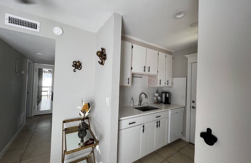 El Centro Beach Condominio | Fully Renovated, Steps from Beach with Gulf Views. Pet Friendly!