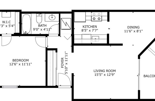 San Rafael Apartamento | Furnished 1BR in San Rafael + Parking, near Dtwn