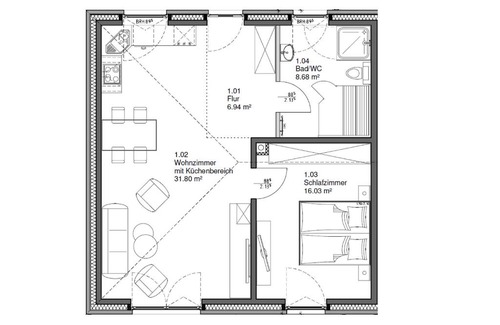 Nubbel Apartamento | Gästehaus hygge
