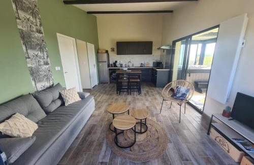 Pujols-sur-Ciron Casa | Gîte au coeur des vignes, jacuzzi et sauna privés