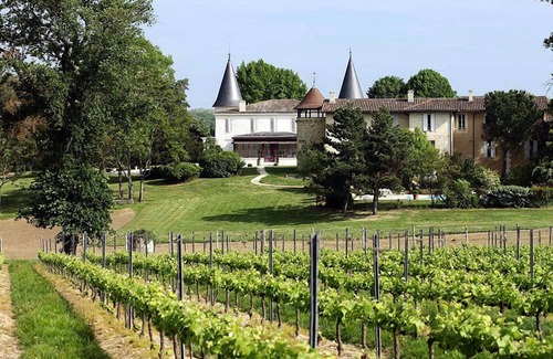 Lignan-de-Bordeaux Cabaña | Gîte-de France-Baño en la habitacion-Vista al campo