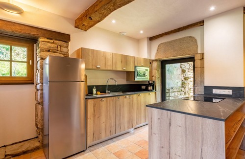 Brandivy Casa | Gîte de l'Abbaye - Dos Habitaciones Casa, Capacidad 4