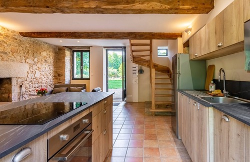 Brandivy Casa | Gîte de l'Abbaye - Dos Habitaciones Casa, Capacidad 4