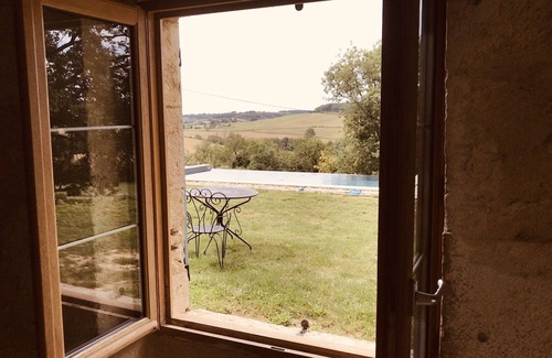 Lavardens Cabaña | Gîte piscine & panorama