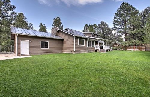 Pinetop-Lakeside Casa | Game Room, Yard, Deck and Fireplace Lakeside Home