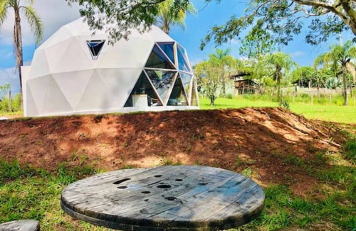 Santa Branca Casa | Geodesic Dome to connect with the Stars