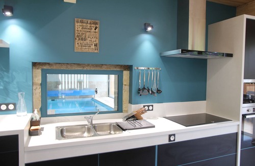 Cheille Casa | Gite l'Hermine, 15 pers, piscina cubierta climatizada, 1er piso PMR, jardín cerrado