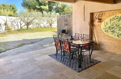 Maussane-les-Alpilles Cabaña | Gîte Mas de Cayol, en el corazón de los Alpilles clasificados ***. Piscina, bicicleta AQUABIKE