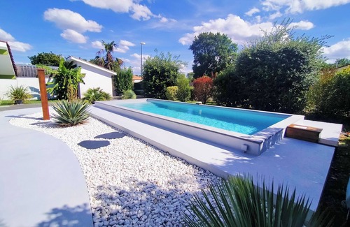 Brach Cabaña | Casa rural con piscina y zona de bienestar entre Burdeos y el océano Lacanau