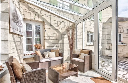 Vetheuil Casa | Villa glamorosa y elegante con piscina privada en el área de París