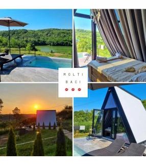 Belgrade Otro | Glamping A frame lake Heated pool
