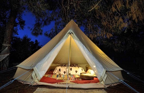 Marathopoli Cabaña | Glamping at a Lovely Tent in Skiaxtro- Marathopoli