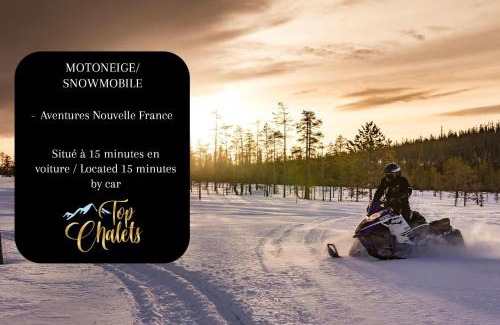 Saint-Michel-des-Saints Casa | Glamping chalet on campsite Boat Lac Naviguable