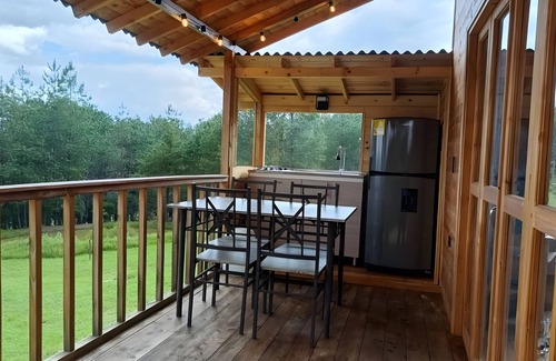 Villa de Leyva Casa | Glamping tipo cabaña con vista a la montaña, a 15min de Villa de Leyva