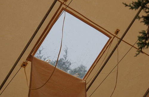 Bandera Alquiler De RV | Glamping: Furnished Queen Bed Tent w/A/C