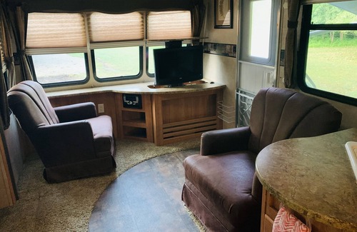 Forestview Cabina | Glamping Yurt & RV/Game Room/Pool, Outdoor Jacuzzi, Sauna, Mini Golf, Chickens!