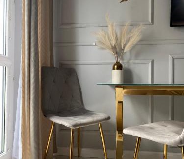 Sopot Apartamento | Gold Glamour Apartment Sopot z dwoma sypialniami, duzy balkon
