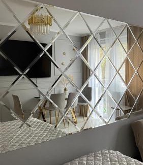 Sopot Apartamento | Gold Glamour Apartment Sopot z dwoma sypialniami, duzy balkon
