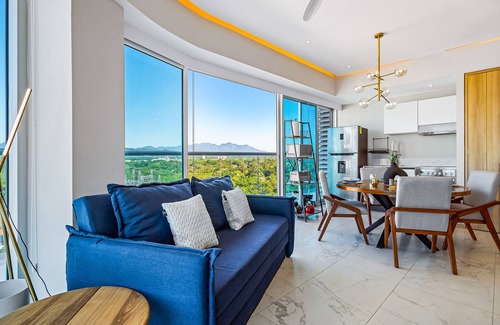 Flamingos Condominio | Golf-and-sea condo with panoramic ocean/mountain views, pool