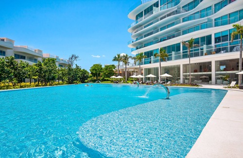 Flamingos Condominio | Golf-and-sea condo with panoramic ocean/mountain views, pool