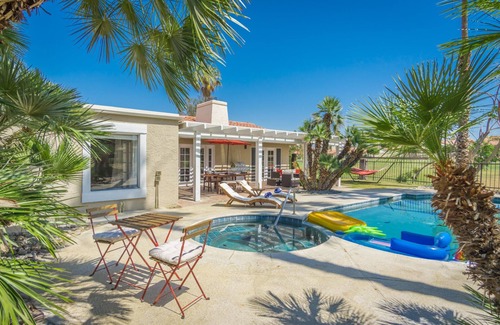 Indio Casa | Golf Course House - Garden Relax Retreat, Private Pool + Spa.
