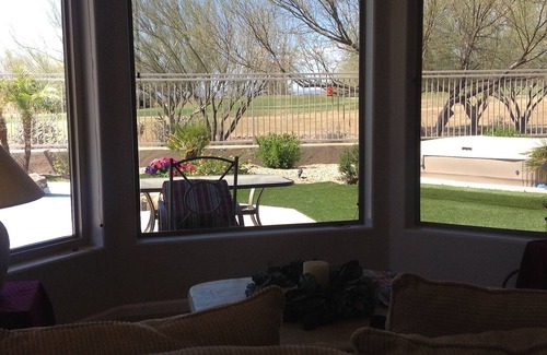 Desert View Village Casa | Golf Course Vacation Home in a quiet gated community close to many amenities