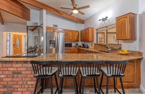 East Mesa Casa | Golf Course View, Sleeps 10, Remodeled Vacation Getaway, Pool, Putt Green, Fire Pit