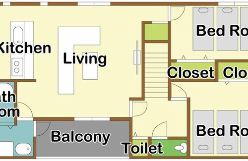 Taketomi-jima Taketomi-cho Apartamento | Buena ubicación para caminar a la zona de la ciudad.Carta parcial 2F